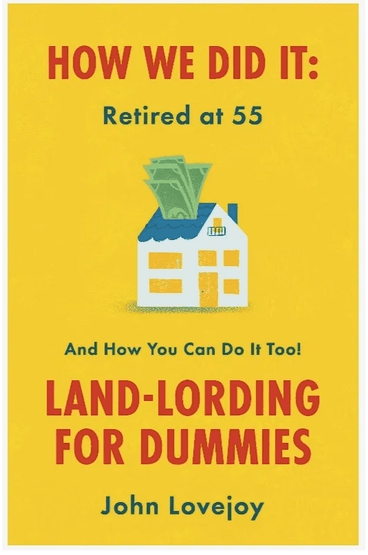 A book cover with a house and money on it.